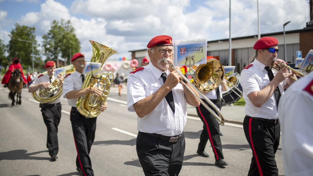 Orkestermarsch på Melleruds gator
