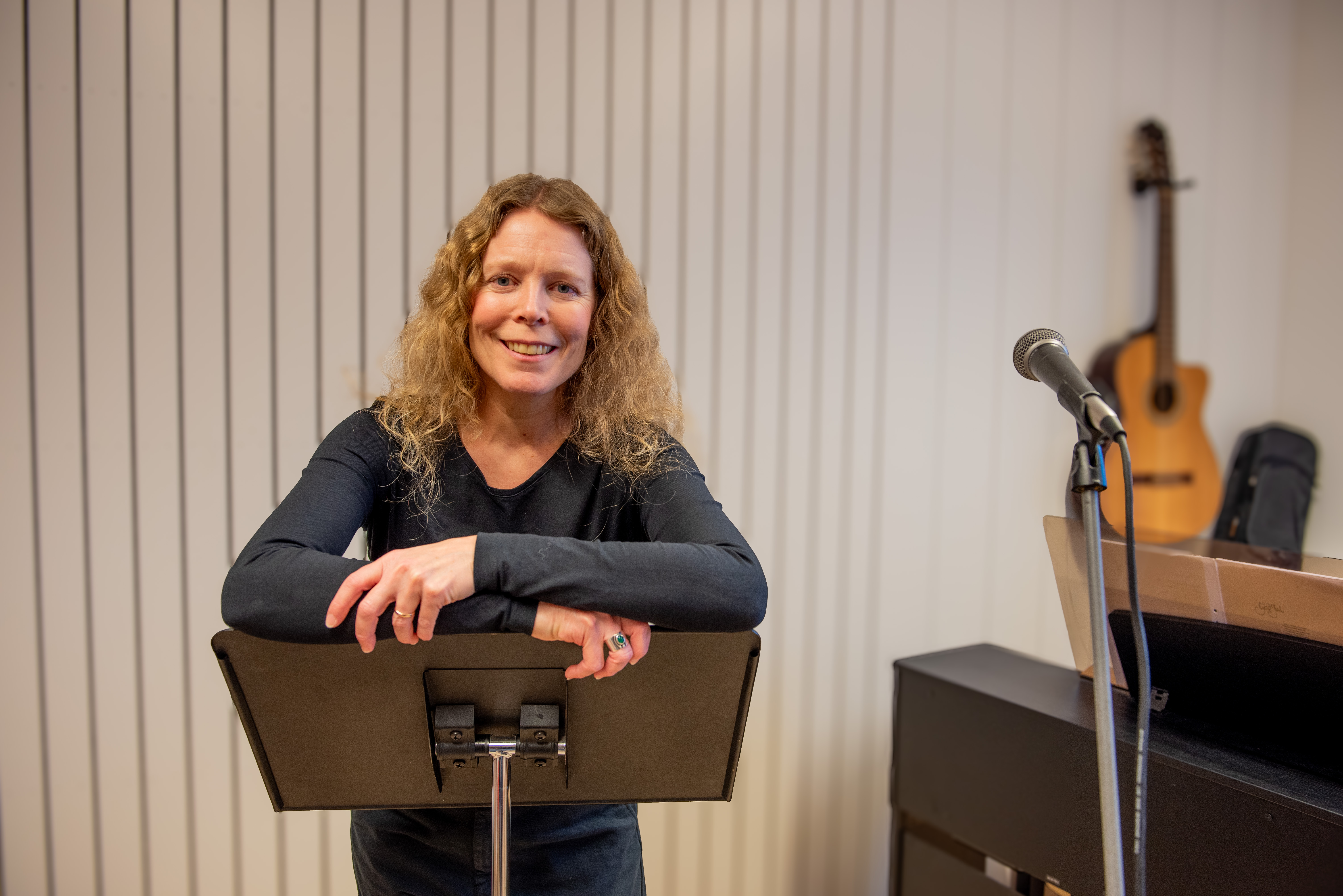 Lärare i Musik på grundskolan och Kulturskolans kurs i Musikdrama, Elin Andreasson.