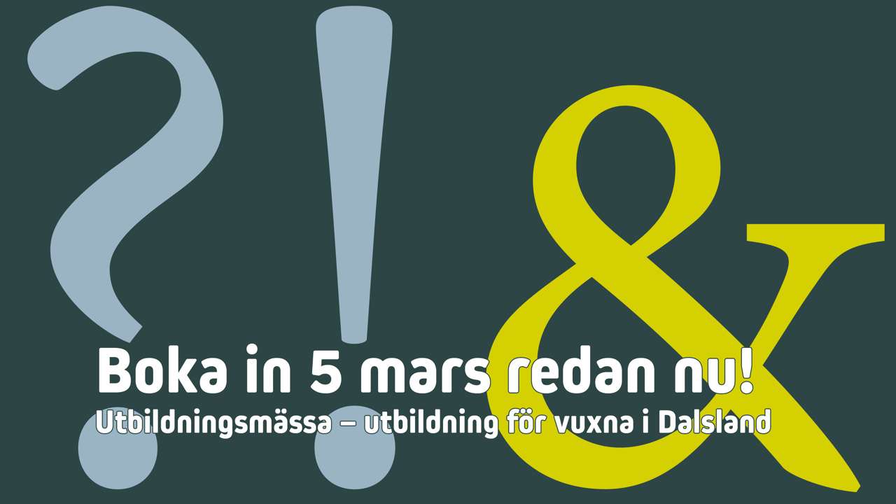 Utbildningsmässa 5 Mars Webb