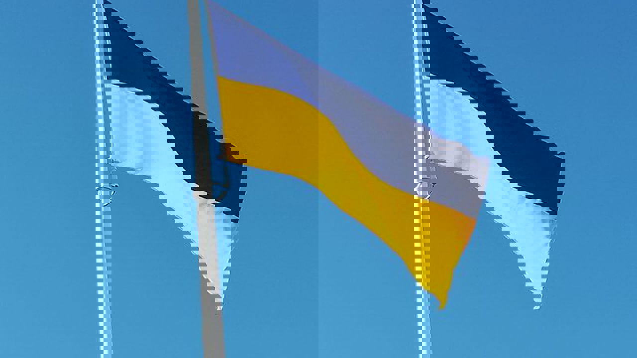 Flagga Ukraina
