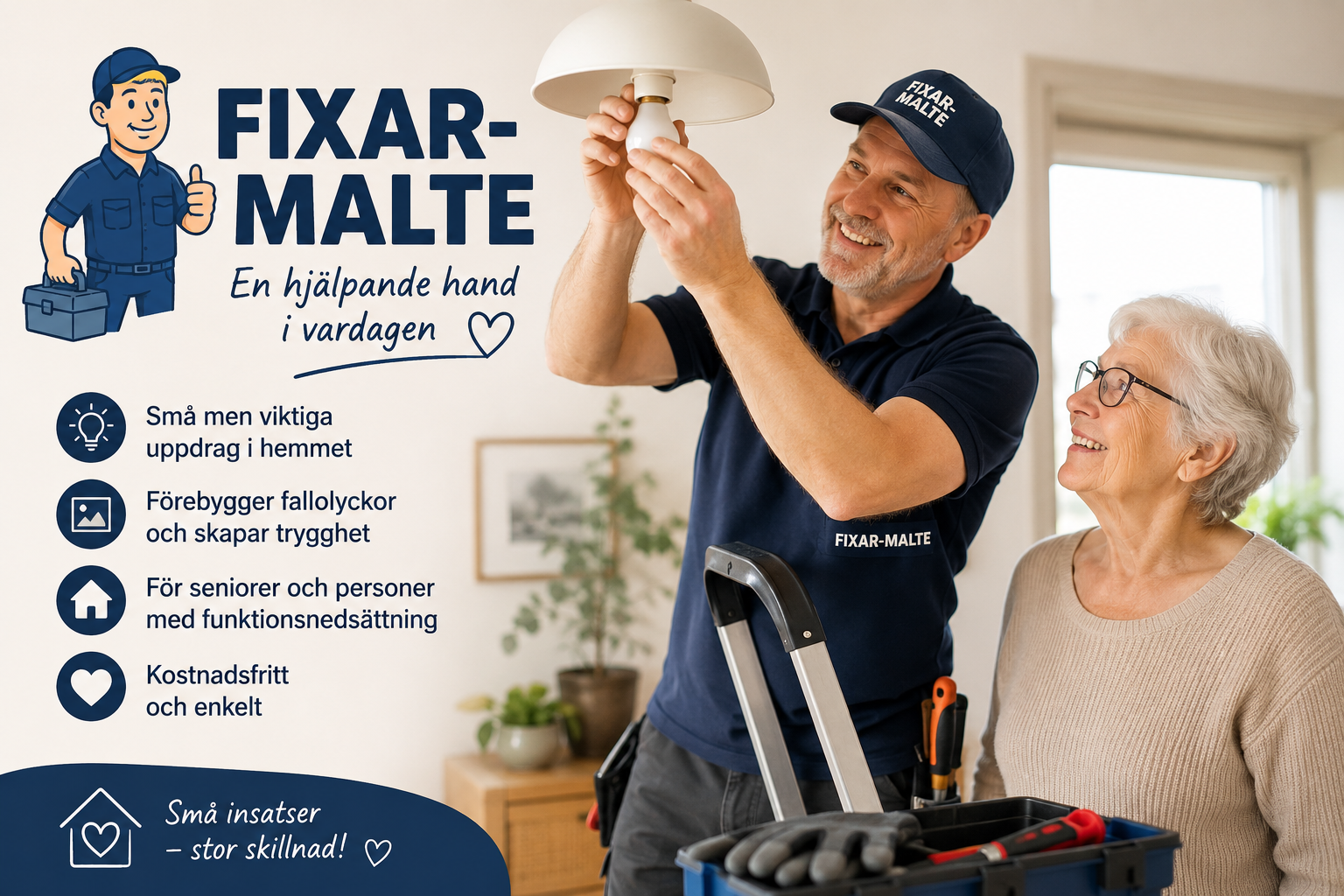 Fixar-Malte hjälper till hemma