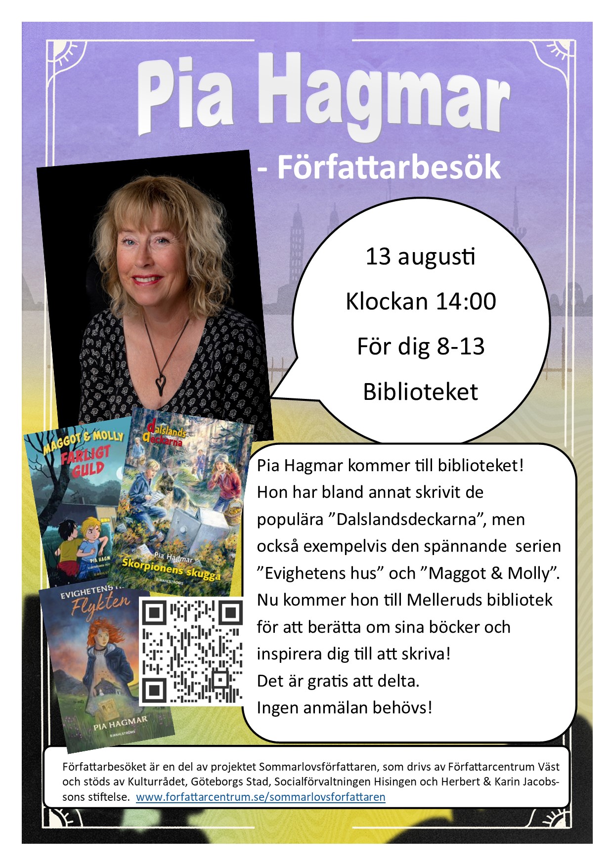 Författarbesök Pia Hagmar