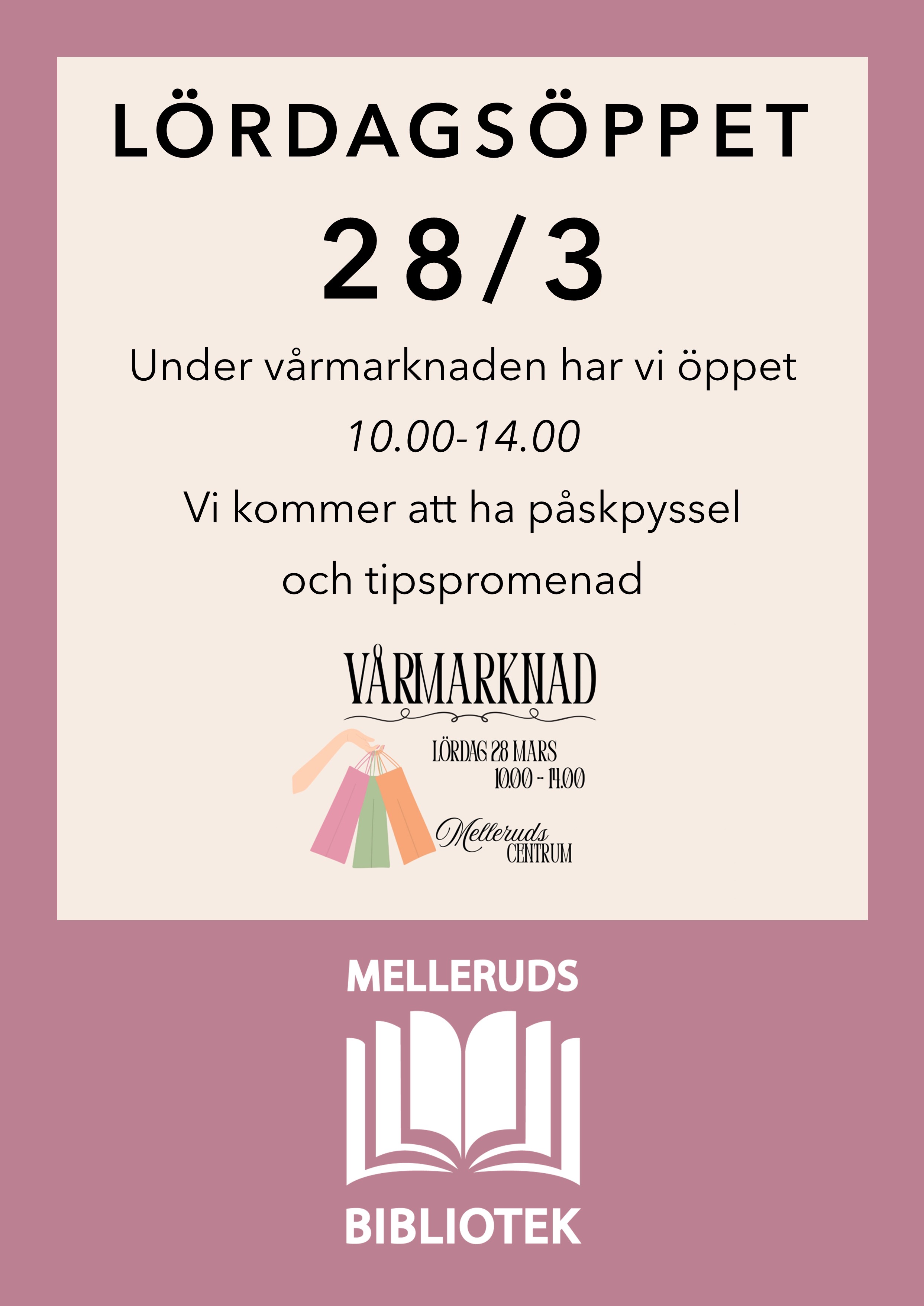 Lördagsöppet - Vårmarknad